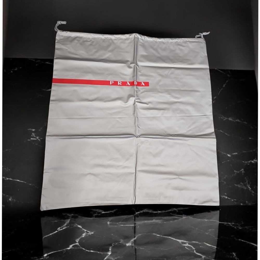 PRADA Dust Bag‎ Storage Protection Cover White with Red Logo